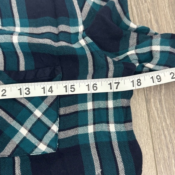 Rails Hunter Plaid Front Button Closure Shirt Blue Green Size Small SM S - Picture 9 of 11